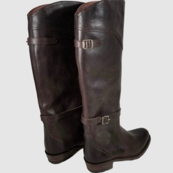FRYE Durado Lug Leather Knee High
Riding Boots, brown - Picture 10 of 11